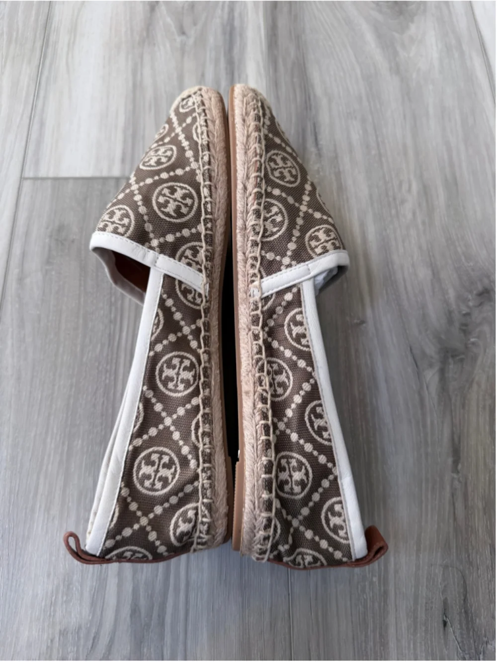 Beautiful Tory Burch T Monogram Espadrille Flats featuring the signature woven